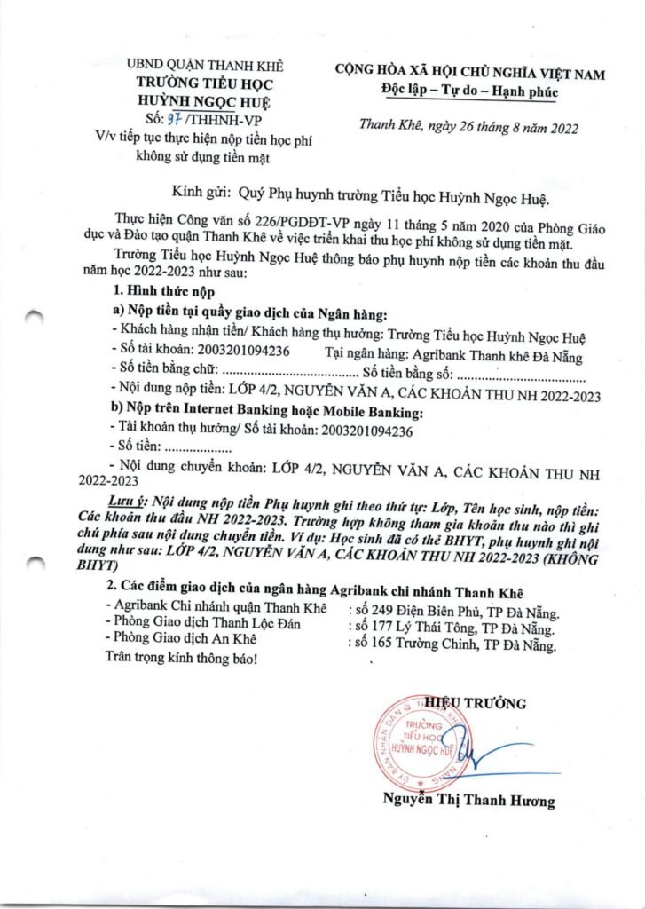 Trường Tiểu học Huỳnh Ngọc Huệ